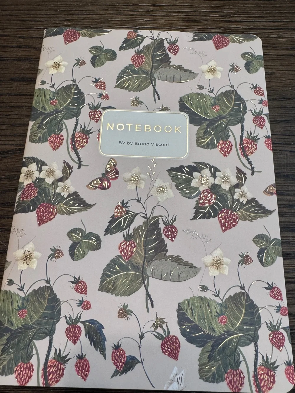 Bruno Visconti Soft Touch Wild Strawberries Notebook Journal A5 NEW